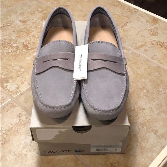 lacoste suede loafers